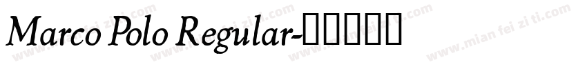Marco Polo Regular字体转换